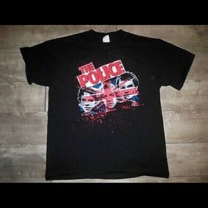 The Police World Band Tour T-shirt Tee Size Large
